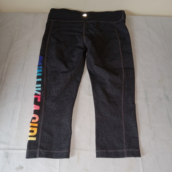 Idealology Believe In Movement Gray Capri Leggings Medium - Picture 3 of 8